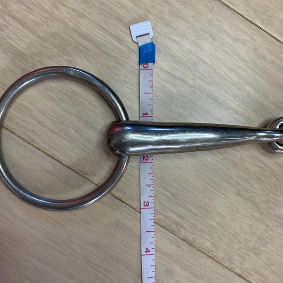 6" Loose-Ring O-Ring Snaffle Single-Break Bit - Picture 4 of 4
